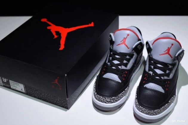 1st Kicks Cement 3 Jordan 854262-001 Air Black 0713